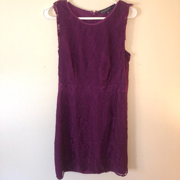 Brixon Ivy Medina Stretch Lace Dress Purple Stitch Fix Women Size M - Picture 2 of 6